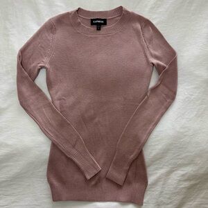 Express Women's Blush Crew Neck Sweater